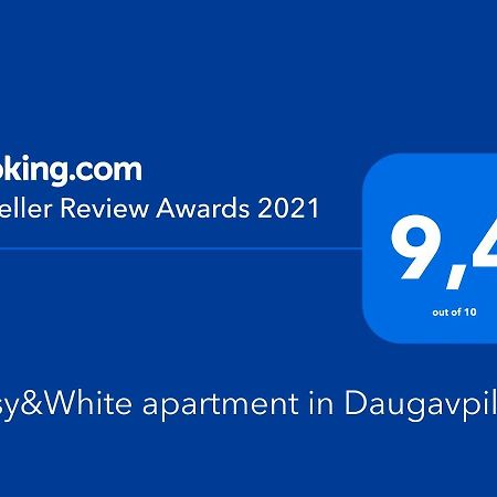 Cosy&White Apartment In Daugavpils Exteriör bild